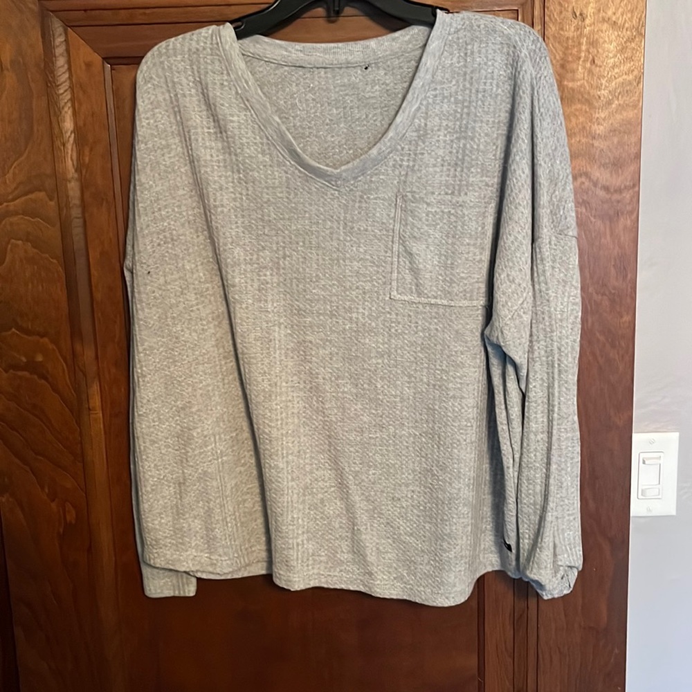 Calvin Klein waffle knit long sleeve shirt